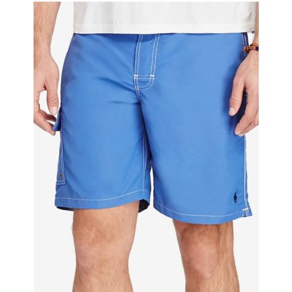 NWT Polo Ralph Lauren Blue Men's Kailua 8.5" Swim Trunks, XXL - Picture 2 of 11
